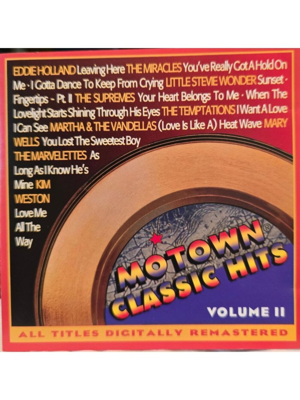 Motown Classic Hits Volume II Digitally Remastered CD Featuring Hits 38115cd